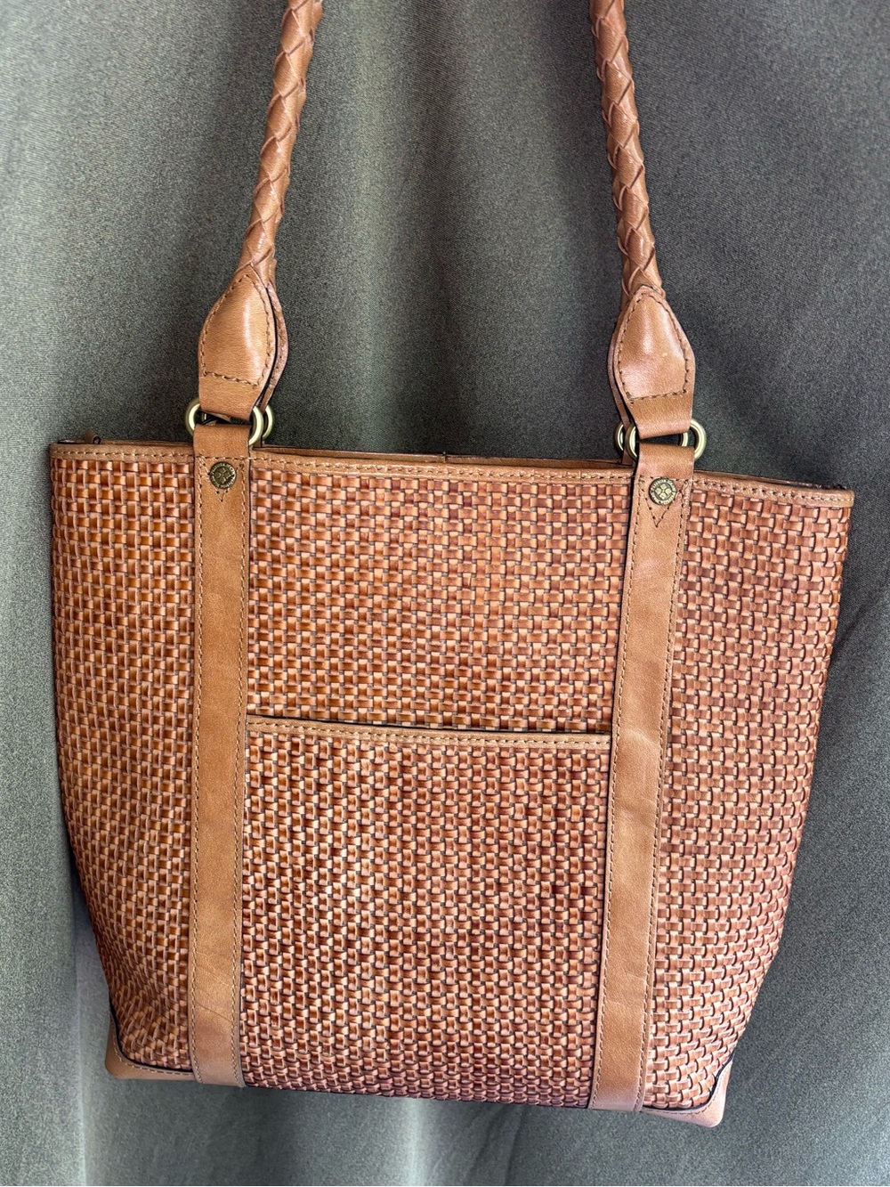 Patricia Nash Rena Woven Leather Tote Bag - Picture 10 of 11